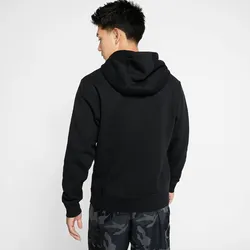 NIKE Herren Sweatshirt "Club Fleece", BLACK/BLACK/WHITE, M