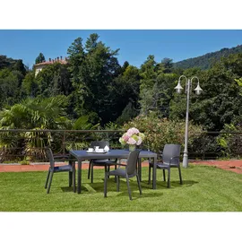 PROGARDEN Prince Gartentisch 150 x 90 x 72 cm anthrazit