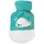 sänger Kinder Wärmflasche Robbe 0,8L Bettflasche Wärmeflasche Wärmekissen Velour Türkis/Weiß