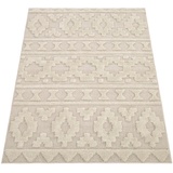 Paco Home Hochflor-Teppich »Genua 744«, rechteckig, beige