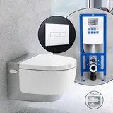 Geberit AquaClean Mera Classic Komplett-SET Dusch-WC mit neeos Vorwandelement,, 146200211+16601WH#SET, Classic