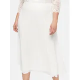 sheego A-Linien-Rock Damen Beige 48