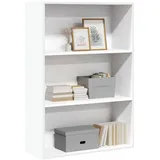 vidaXL Bücherregal Weiß 80x30x114 cm Holzwerkstoff