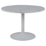 freiraum Esstisch Tarifa, in weiss, Marmor, Stahl - 75x110cm (HxD) weiß