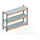 Meta Großfachregal Grundregal 2200 x 2700 x 800 mm verzinkt / rotorange multipal S + Stahlpaneelen