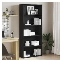 vidaXL Bücherregal 80 x 30 x 189 cm Schwarz
