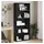 vidaXL Bücherregal 80 x 30 x 189 cm Schwarz