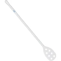 Vikan langer Rührlöffel mit kleinem Lochblatt 70125 , Farbe: weiß