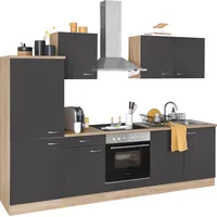 OPTIFIT Küchenzeile »Parare«, ohne E-Geräte, Breite 270 cm grau
