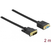 DeLock DVI - VGA 2 m Andere), Video Kabel