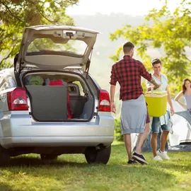 Relaxdays Campingtisch klappbar höhenverstellbar Schwarz