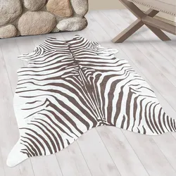 Teppich AYYILDIZ TEPPICHE "ETOSHA 4111", braun, B:100cm H:6mm L:135cm, Polyester, Teppiche, Pflegeleicht / Moderner Fell Look