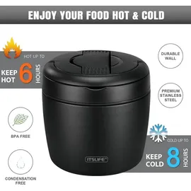 luxuskollektion Thermobehälter schwarz 0,97 l