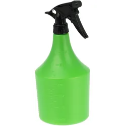 Relaxdays Sprühflasche 2er Set, 1l, nachfüllbar, Handsprüher für Blumen, Pflanzen, einstellbarer Sprühkopf, grün/schwarz