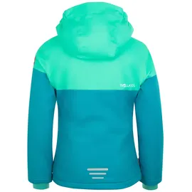 TROLLKIDS Hallingdal Jacke - Light Petrol / Dark Mint / White - 128 cm