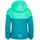 TROLLKIDS Hallingdal Jacke - Light Petrol / Dark Mint / White - 128 cm