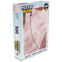MuchoWow Puzzle Abstrakt - Formen - Farben - Kunst, 500 Puzzleteile, Foto-Puzzle, Bilderrätsel, Puzzlespiele, Spielzeug bunt