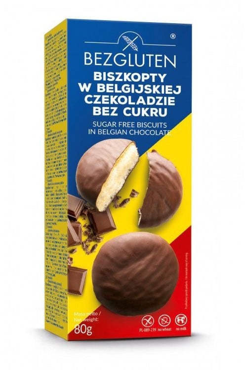 Bezgluten Biskuitkekse Zuckerfrei glutenfrei 80 g