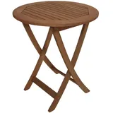FRG Klapptisch Ø 65 x 72 cm Braun