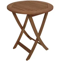 FRG Klapptisch Ø 65 x 72 cm Braun