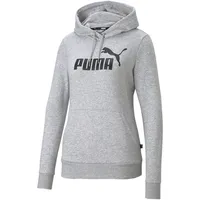 Puma Damen ESS Logo Hoodie TR grau