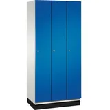 C+P Umkleidespind Cambio 195 x 90 x 52,5 cm Enzianblau/Lichtgrau