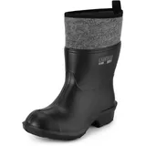 Ladeheid Herren Damen federleichte Eva Thermo Gummistiefel gefüttert Arbeitsgummistiefel LA-804 (Schwarz, 39 EU)