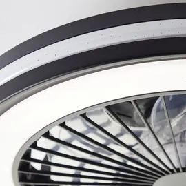 Brilliant Palmero 1 Ventilator rund schwarz