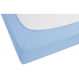 Feinjersey 90 x 190 - 100 x 200 cm eisblau