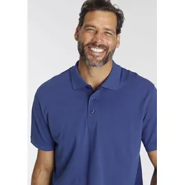 MAN'S WORLD Poloshirt MAN'S WORLD, Herren, Gr. 72/74 (5XL), blau (royalblau), Piqué, Obermaterial: 100% Baumwolle, unifarben, Basic, regular fit, Rundhals, Flachstrickbündchen, Shirts, Kurzarm, lockere Passform, unifarben, Topseller