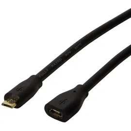Logilink USB-Micro-B 0,5 m Schwarz