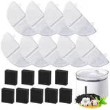 9+9pcs Katzenbrunnen Filter,Trinkbrunnen für Katze Hunde Ersatzfilter, Trinkbrunnen Filter für 68oz/2L (Modell: WF20,CF20)