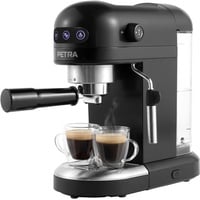 Petra PT5240BVDE, Espressomaschine 1,4 l, BPA-Frei, einfacher & doppelter Espresso im Barista-Stil, kompakt, italienische 15-bar-Druckpumpe, kompatibel mit gemahlenem Kaffee, 1465W