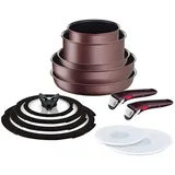 Ingenio IH Brown Unlimited Tefal L3859292 Kochgeschirr, 13-teilig, für alle Herde + Induktion