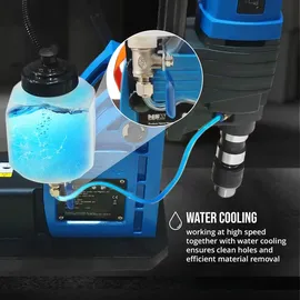 MSW Magnetbohrmaschine mit Vakuum 1650 W 560 U/min - Bohrdurchmesser max. 50 mm