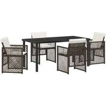 vidaXL Garten Essset 5-tlg. Braun