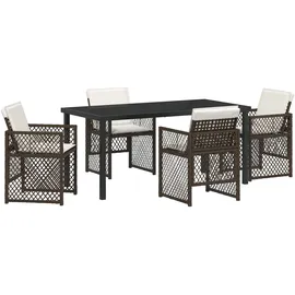 vidaXL Garten Essset 5-tlg. Braun