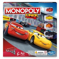 Hasbro Monopoly C1343100 - Monopoly Junior Cars 3, Kinderspiel