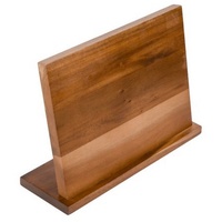 axentia Magnet-Messerblock (1tlg), Akazienholz magnetisch Messerhalter Holzblock braun
