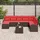 vidaXL Gartenlounge-Set 9-tlg. braun