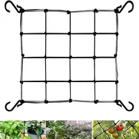 Netz Pflanzennetz Grow Netz | Scrog Netz 110x110cm | Gitternetz Für Growzelt | Growzeltnetz | Ranknetz Mit Haken Zur Unterstützung Von Hydrokulturen | Pflanzenbedarf Wachstumszelte Und Kletterpflanzen