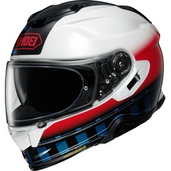 Shoei GT-Air 2 Tesseract Helm, schwarz-weiss-rot, Größe S für Männer