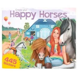 DEPESCHE 12502 Create your Happy Horses - Stickerbuch - mit über 400 Sickern