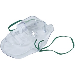 Sauerstoffmaske für Erwachsene mit Nasenbügel und Ohrschlaufen