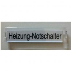 HHG PACIFIC Beschriftungsset „Heizung-Notschalter“