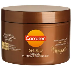 Carroten Gold Shimmer Intensive Tanning Gel 150 ml - Tan Express Accelerator for Shine Brown - Sunbed Tanning Accelerator - Sunscreen without SPF summer