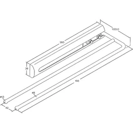 SO-Tech Handtuchauszug 2-armig Silber