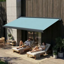 Eclipse Kassettenmarkise 5,6 x 3,5 m grau