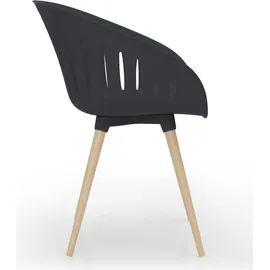 TOPSTAR 2er-Set Besucherstuhl T2023 43 x 43 x 108 cm grau