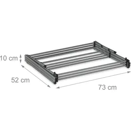 Relaxdays Wäscheständer 105 m silber